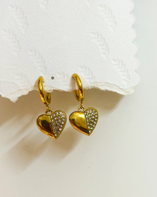 Half studded heart, Huggies