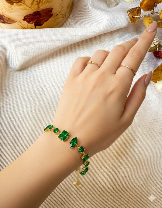 Green crystal Bracelet