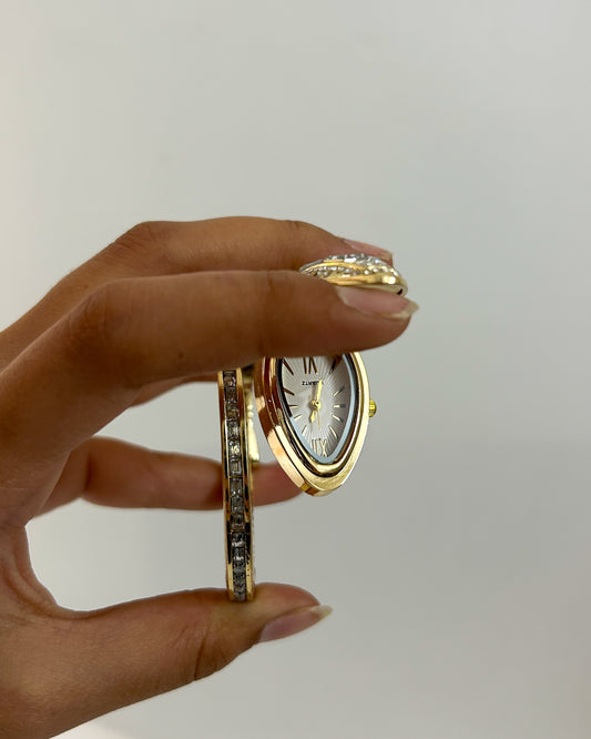 Premium white serpent watch