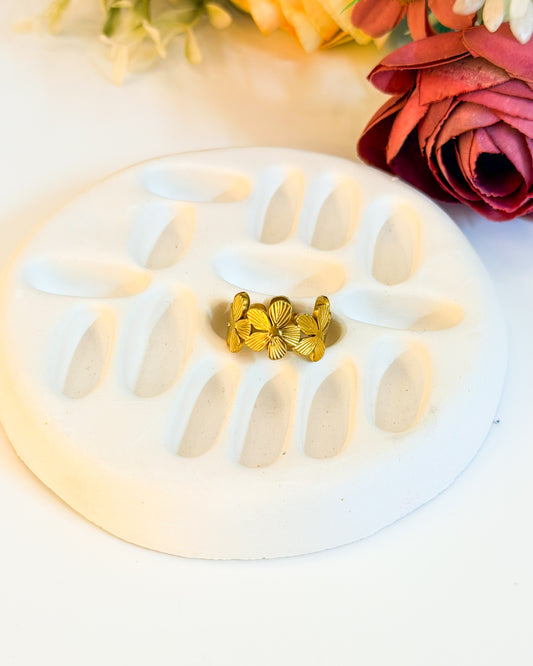 Summer flower adjustable ring 2