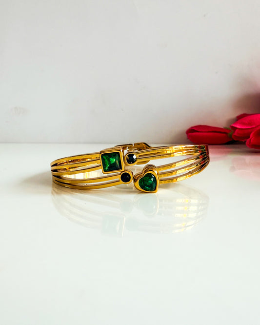 Square and heart stone bracelet 2.4/2.6