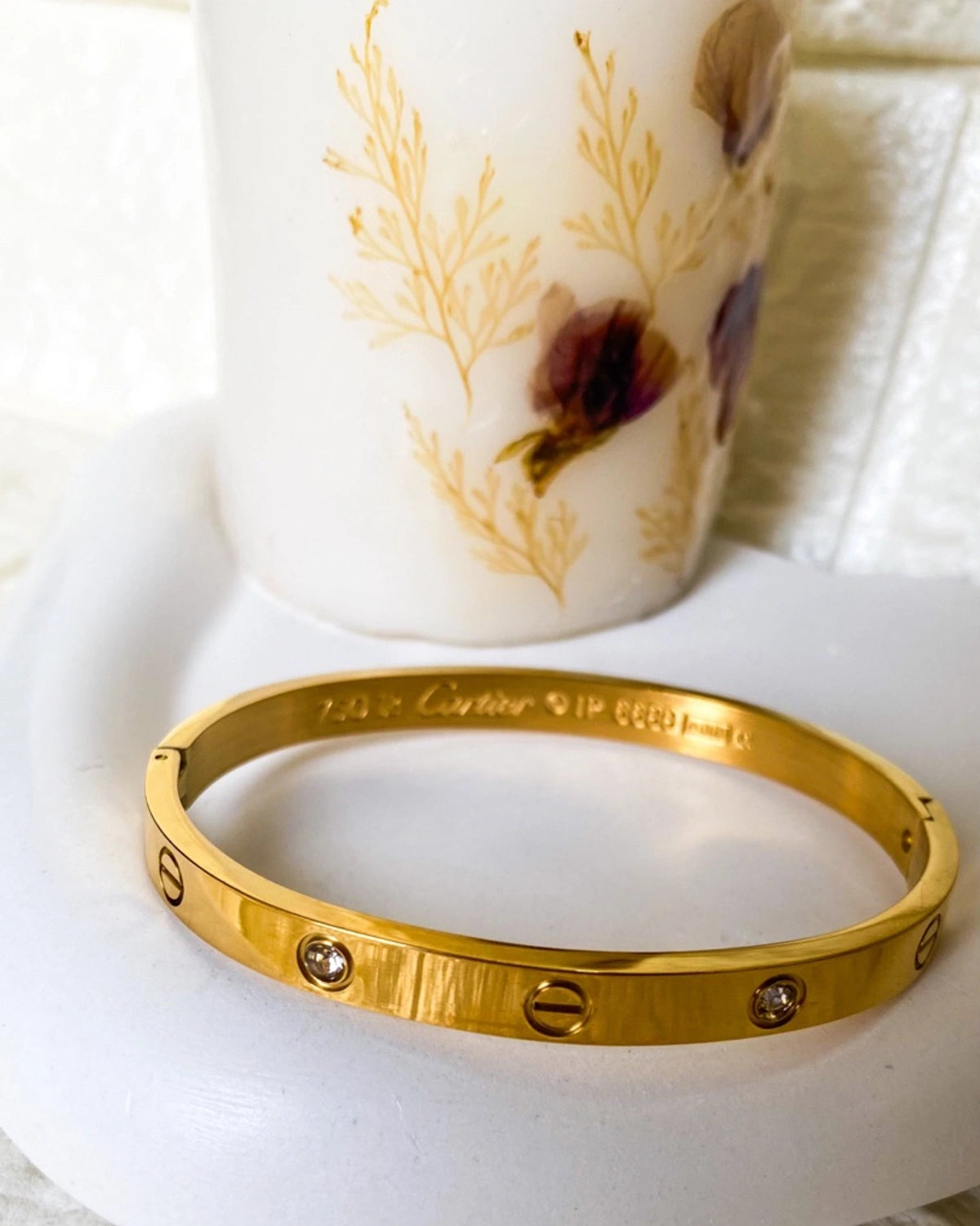 Cartier semi Studded Bracelet