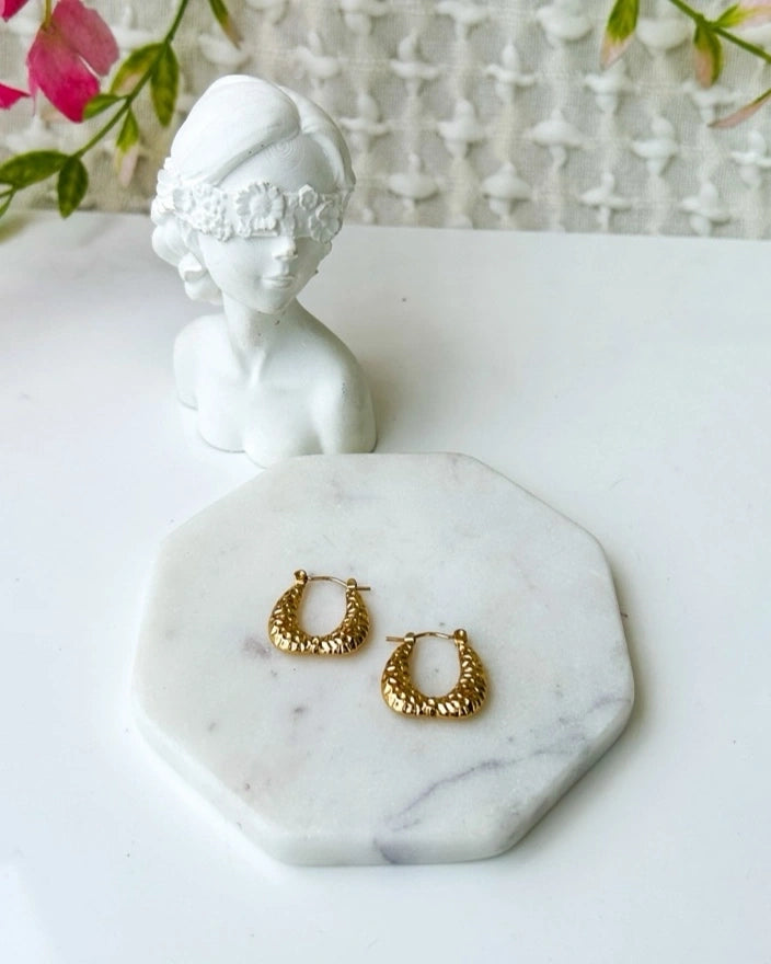 Crushed pattern Drop Bag Hoops