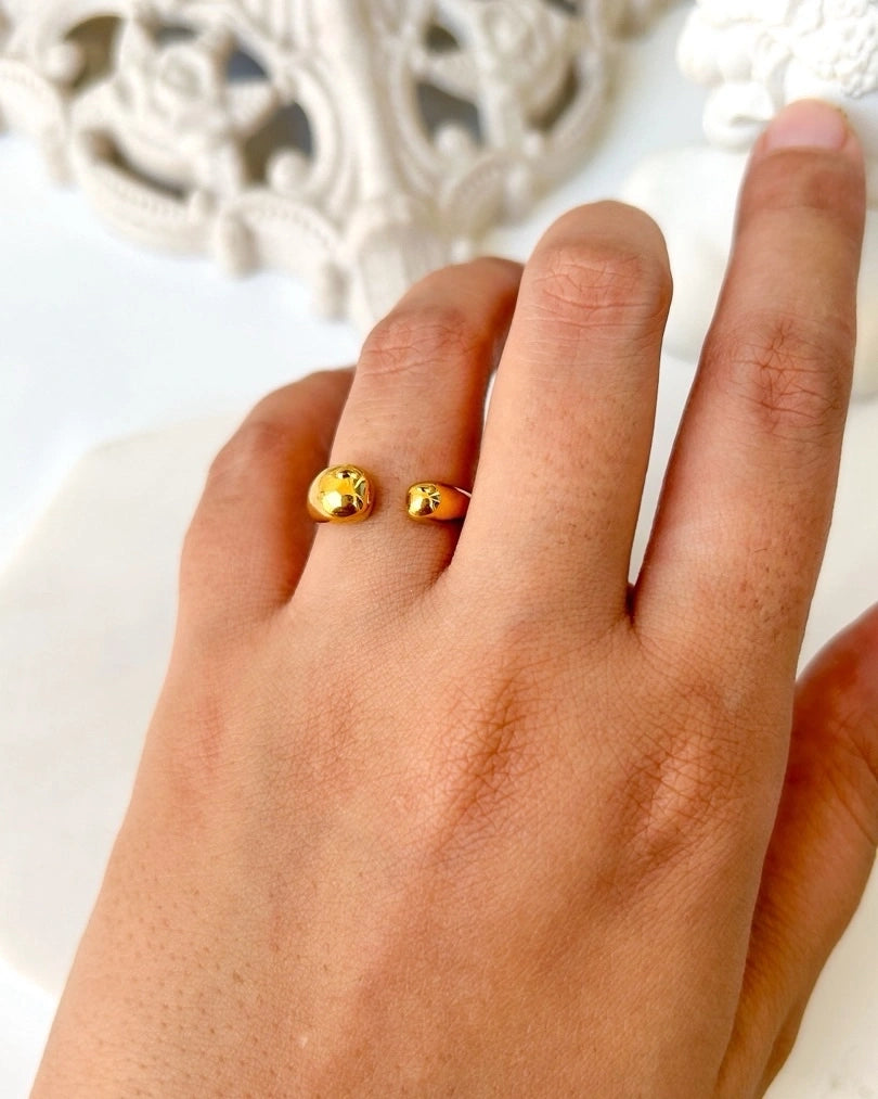 Adjustable open end ring