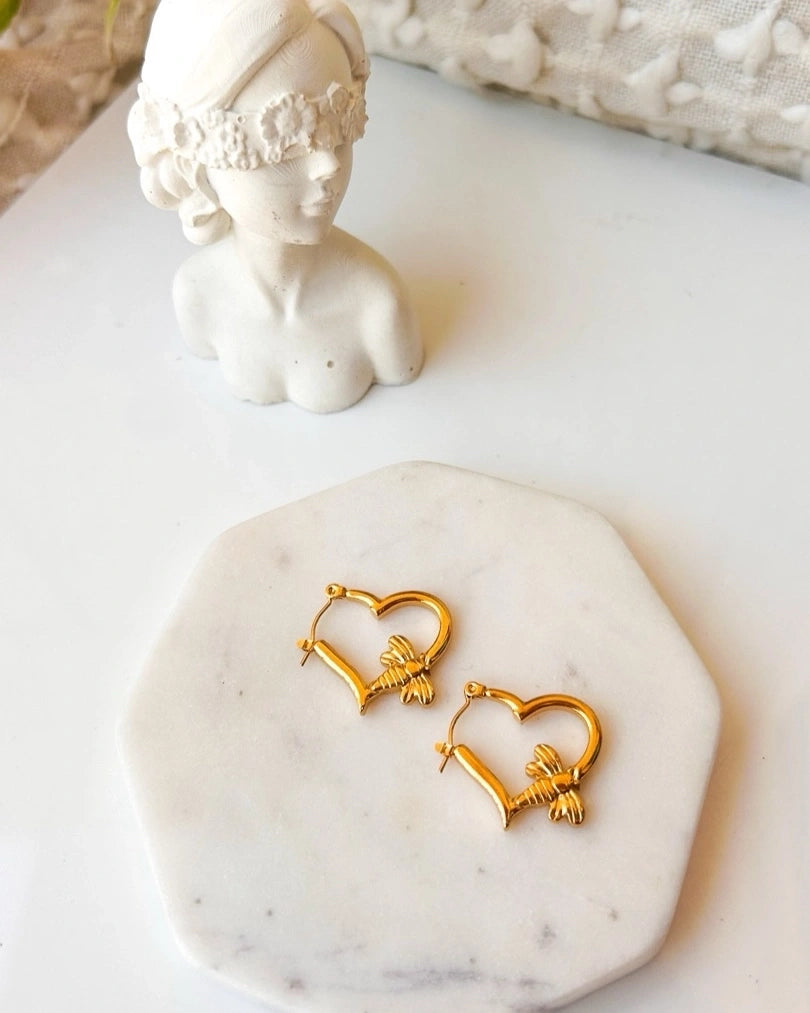 Heart bee Hoops
