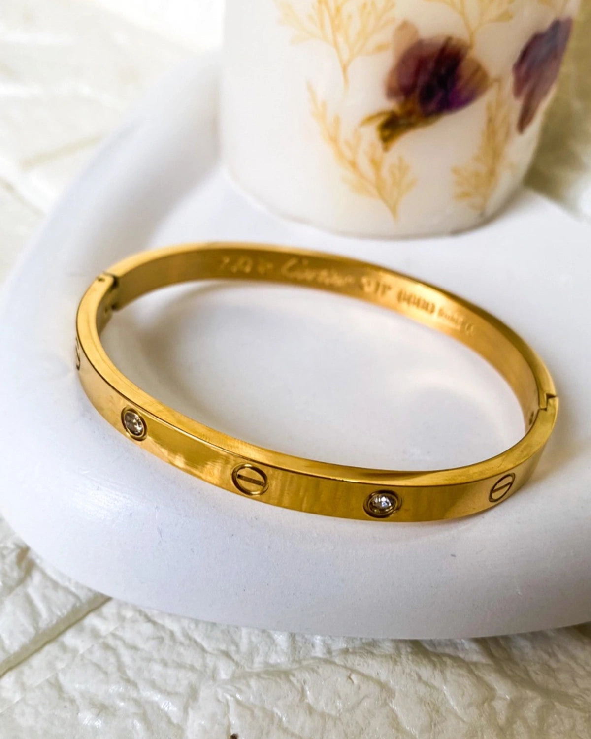 Cartier semi Studded Bracelet
