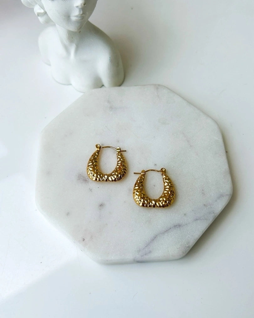 Crushed pattern Drop Bag Hoops