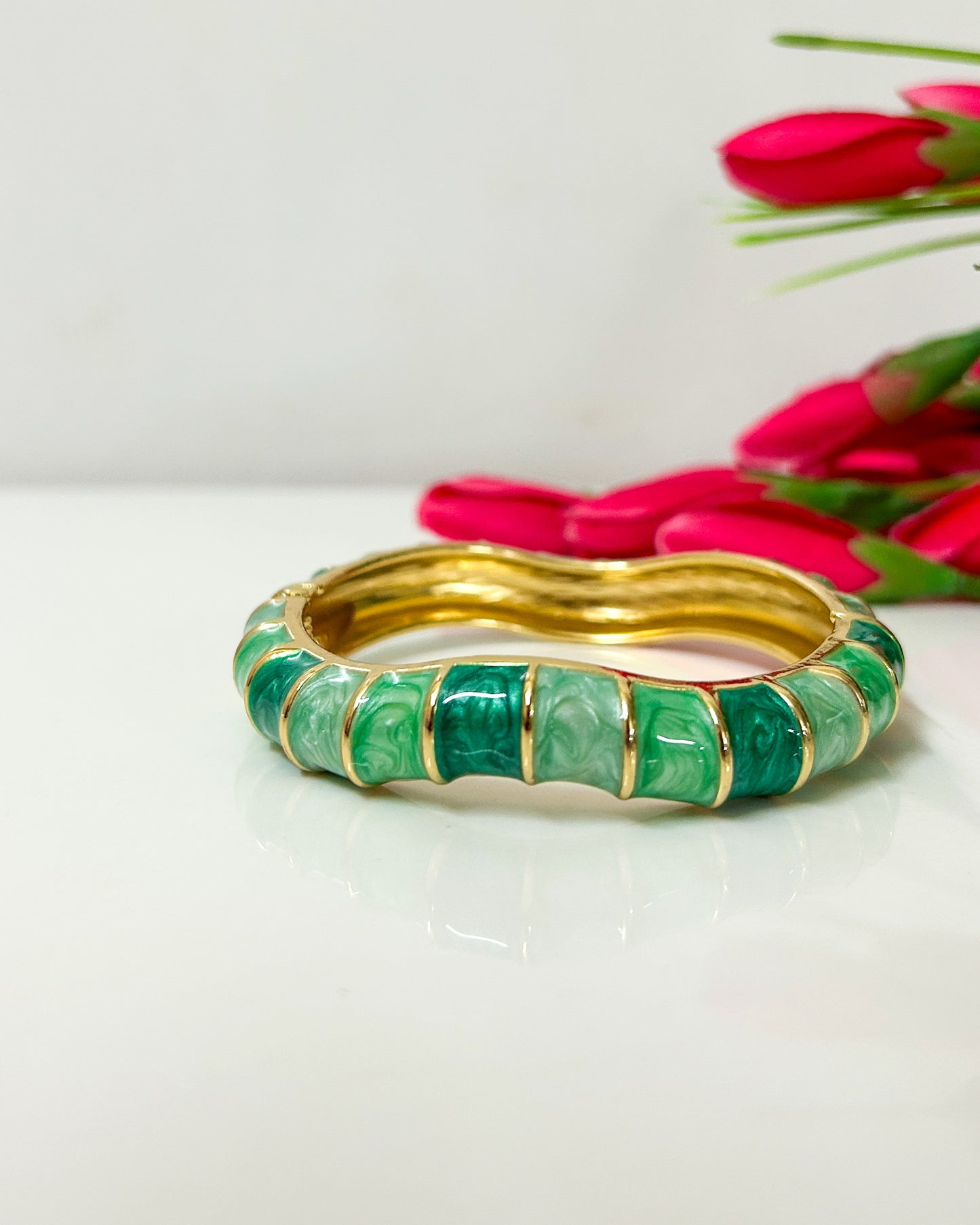 Shades of green Italian bracelet