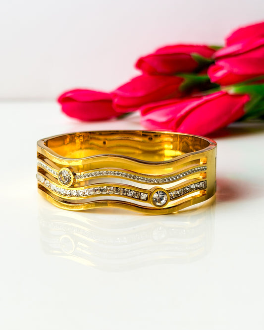 Layered studded thin wrist/ baby size bracelet