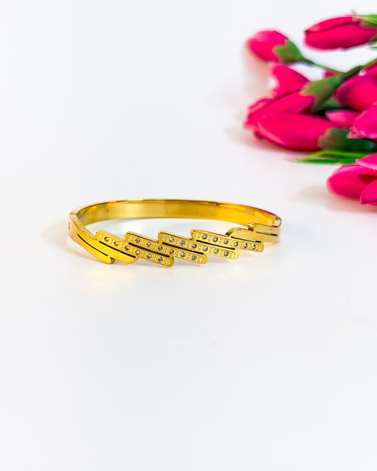 Geometric wavy bracelet