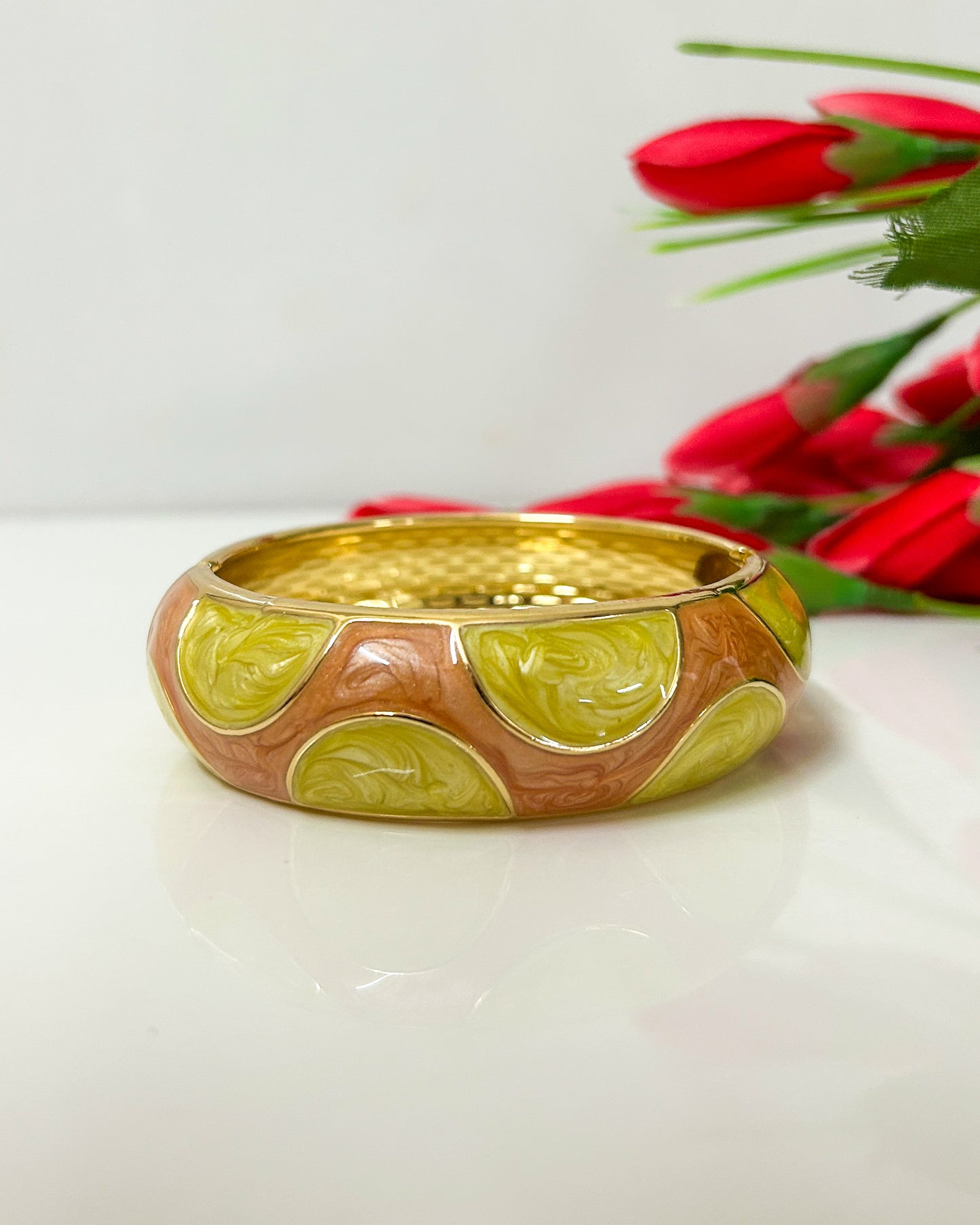 Brown chunky Italian bracelet