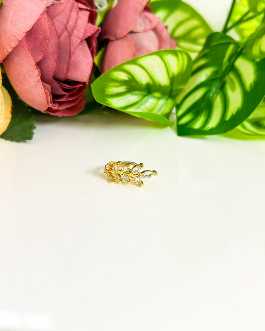 leafy 2 no piercing Earcuff