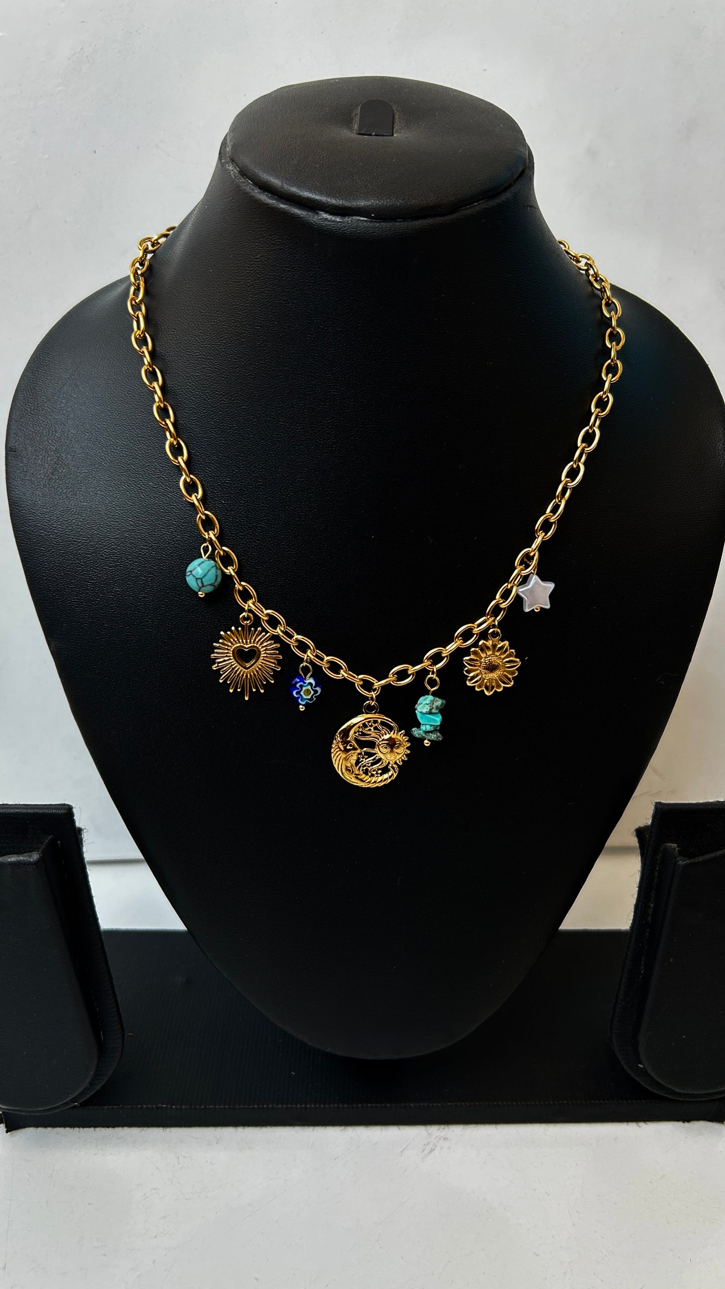 Celestial charm necklace