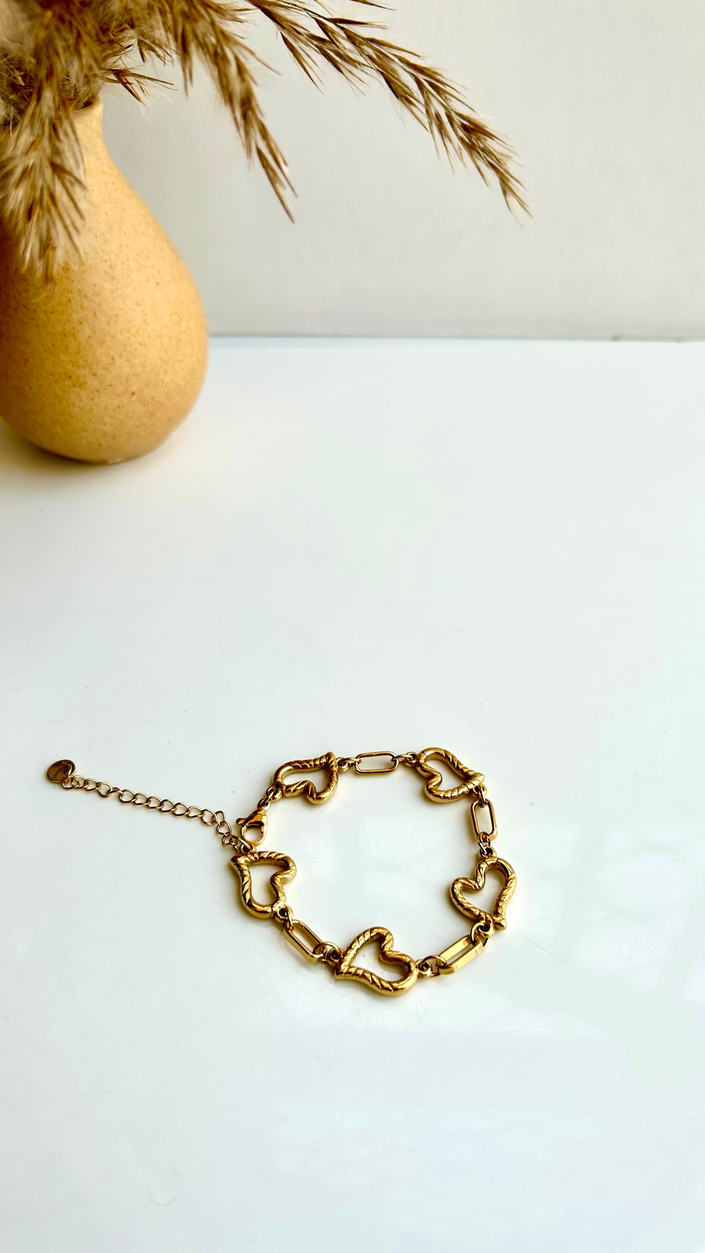 Link heart bracelet