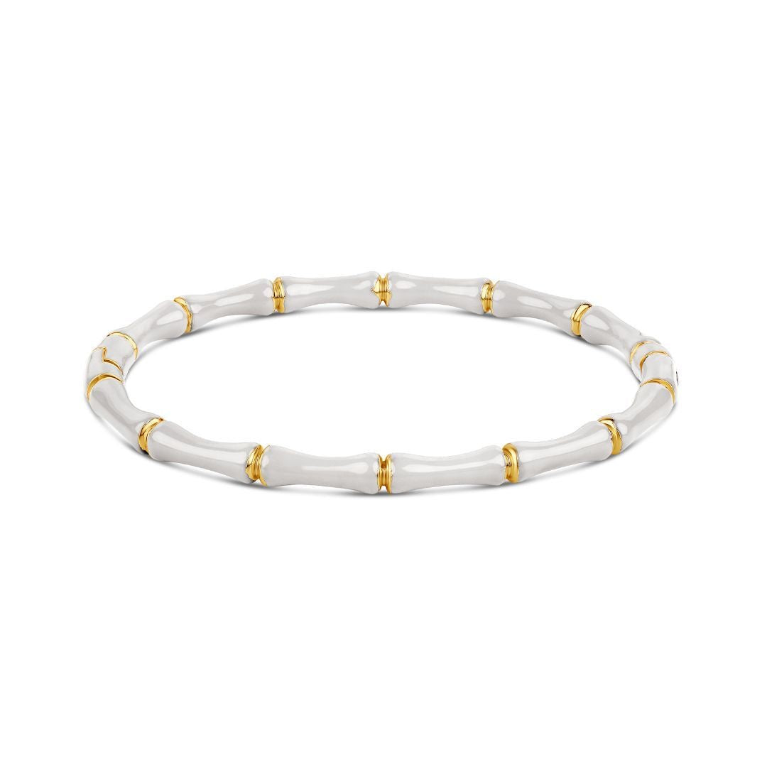 Enamel bamboo bracelet