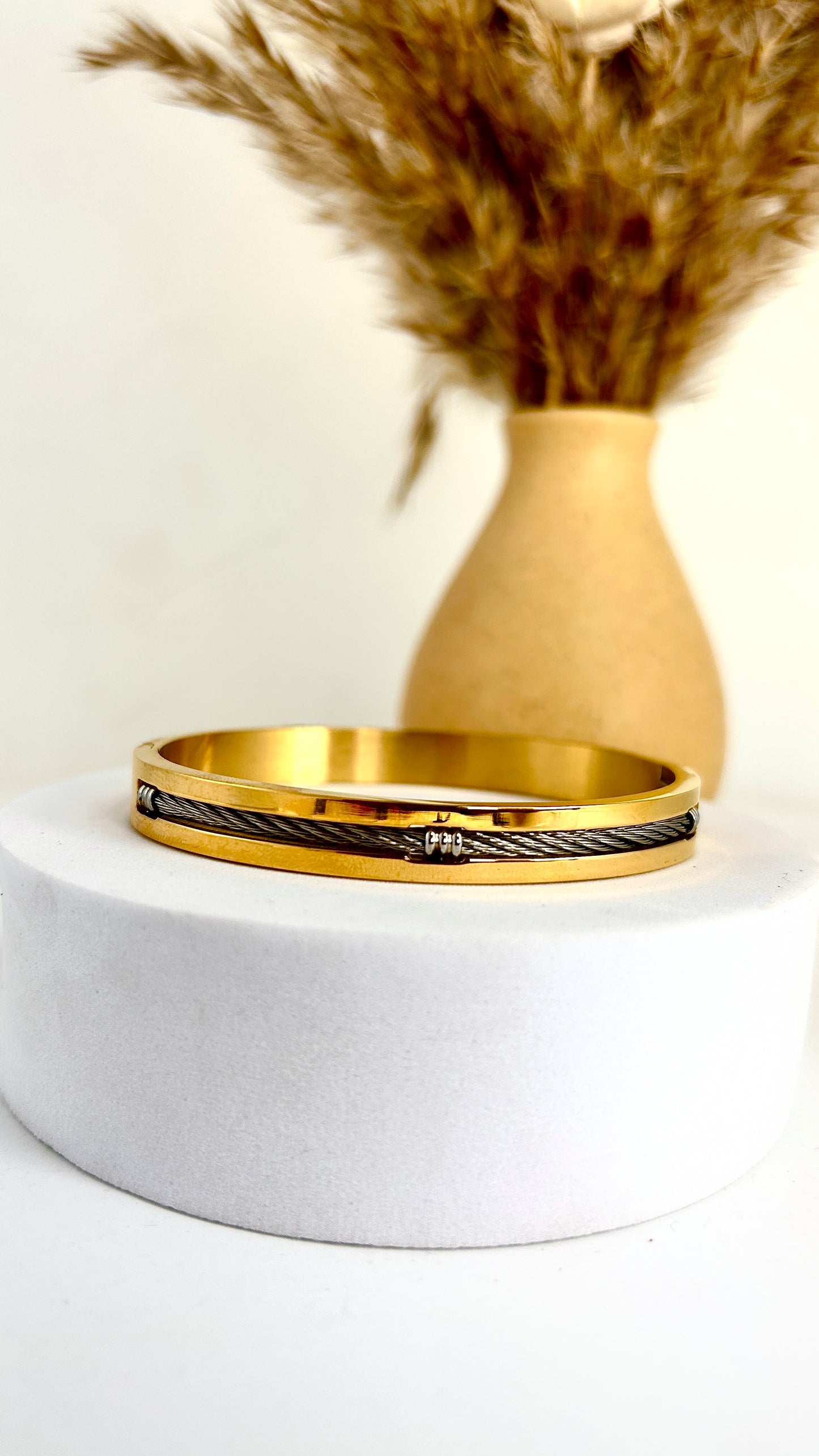 Men dual tone bracelet