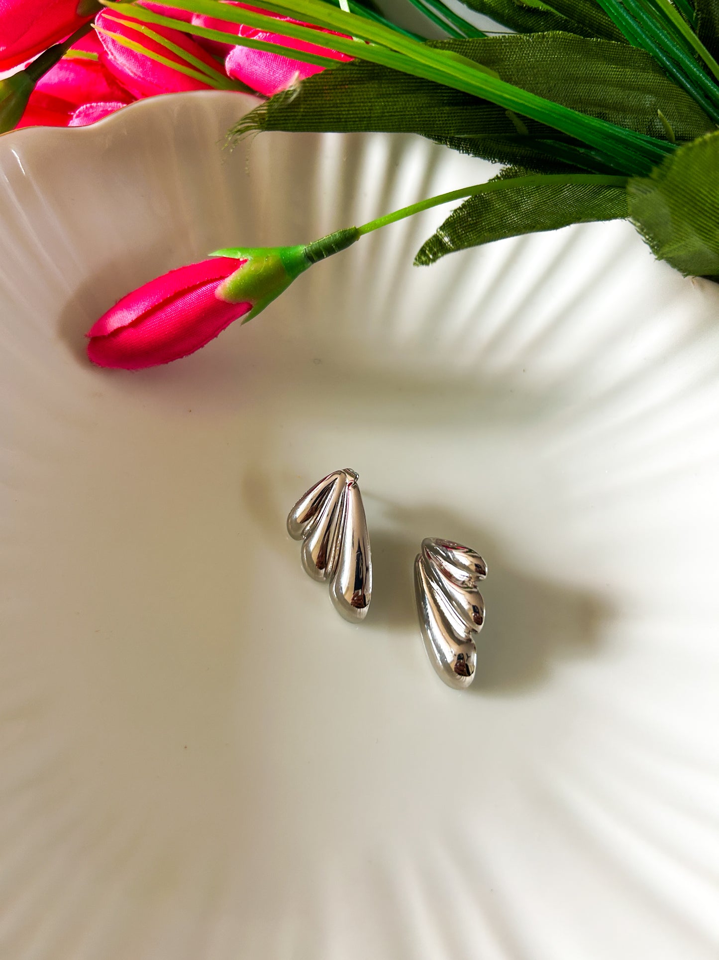 Silver mimi studs
