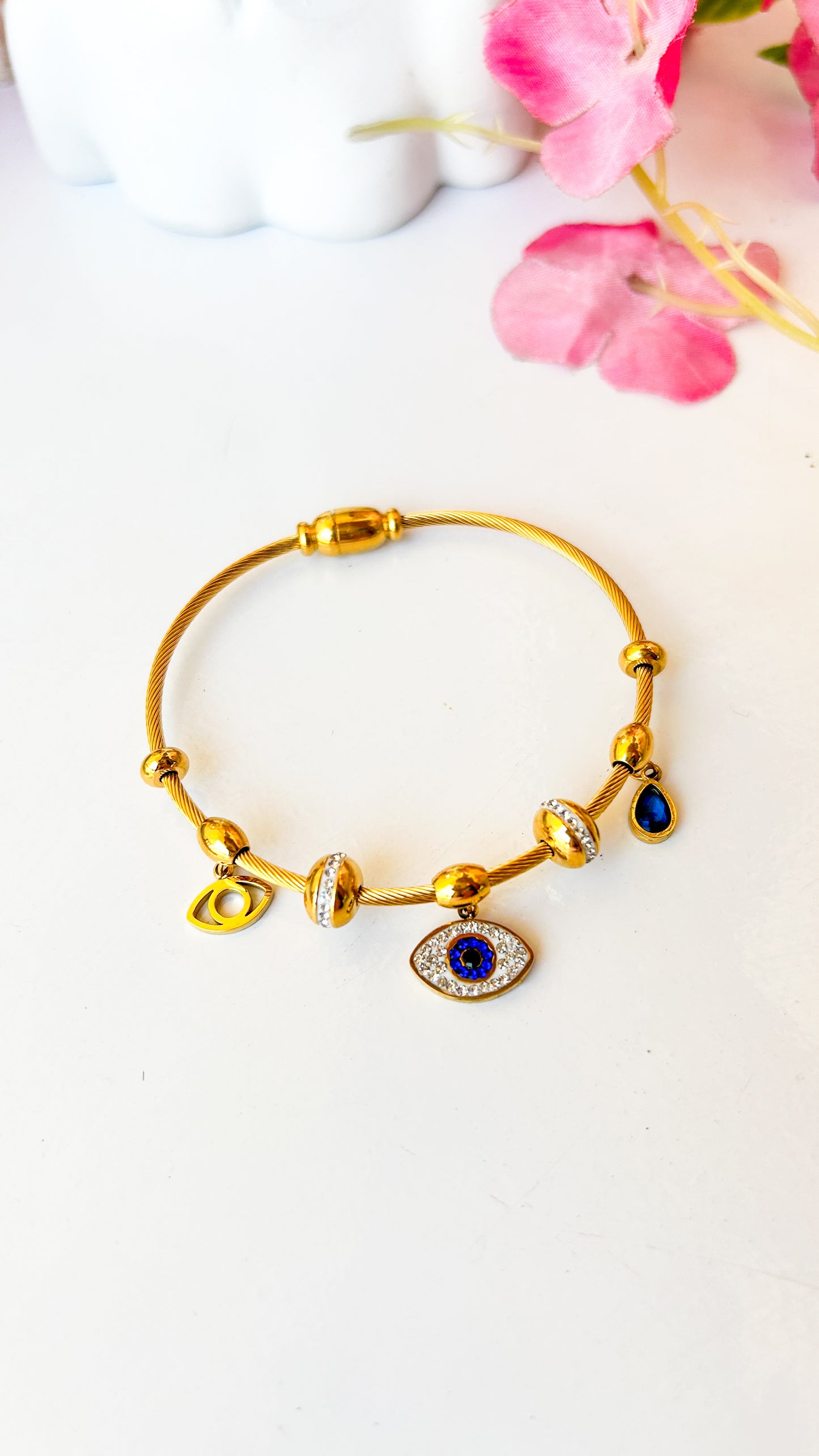 Evil eye charm bracelet