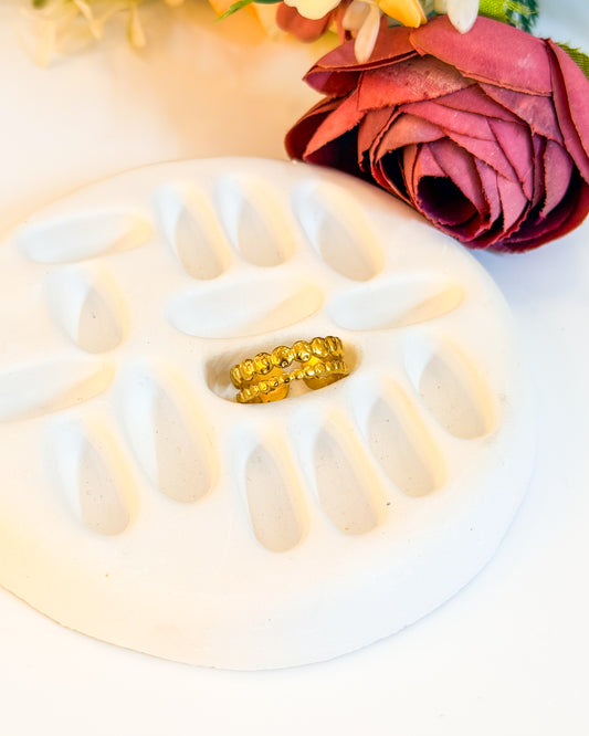 Two layer bubbly Adjustable ring