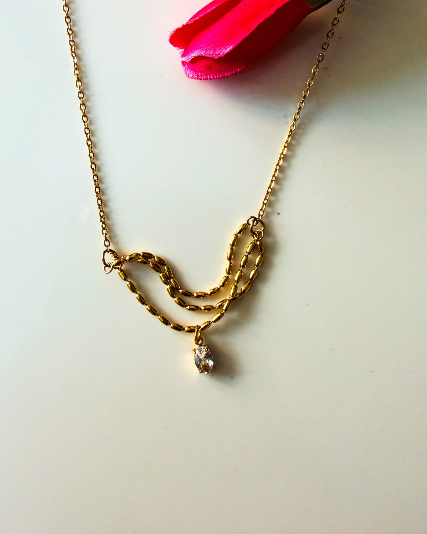 Bubble drop necklace