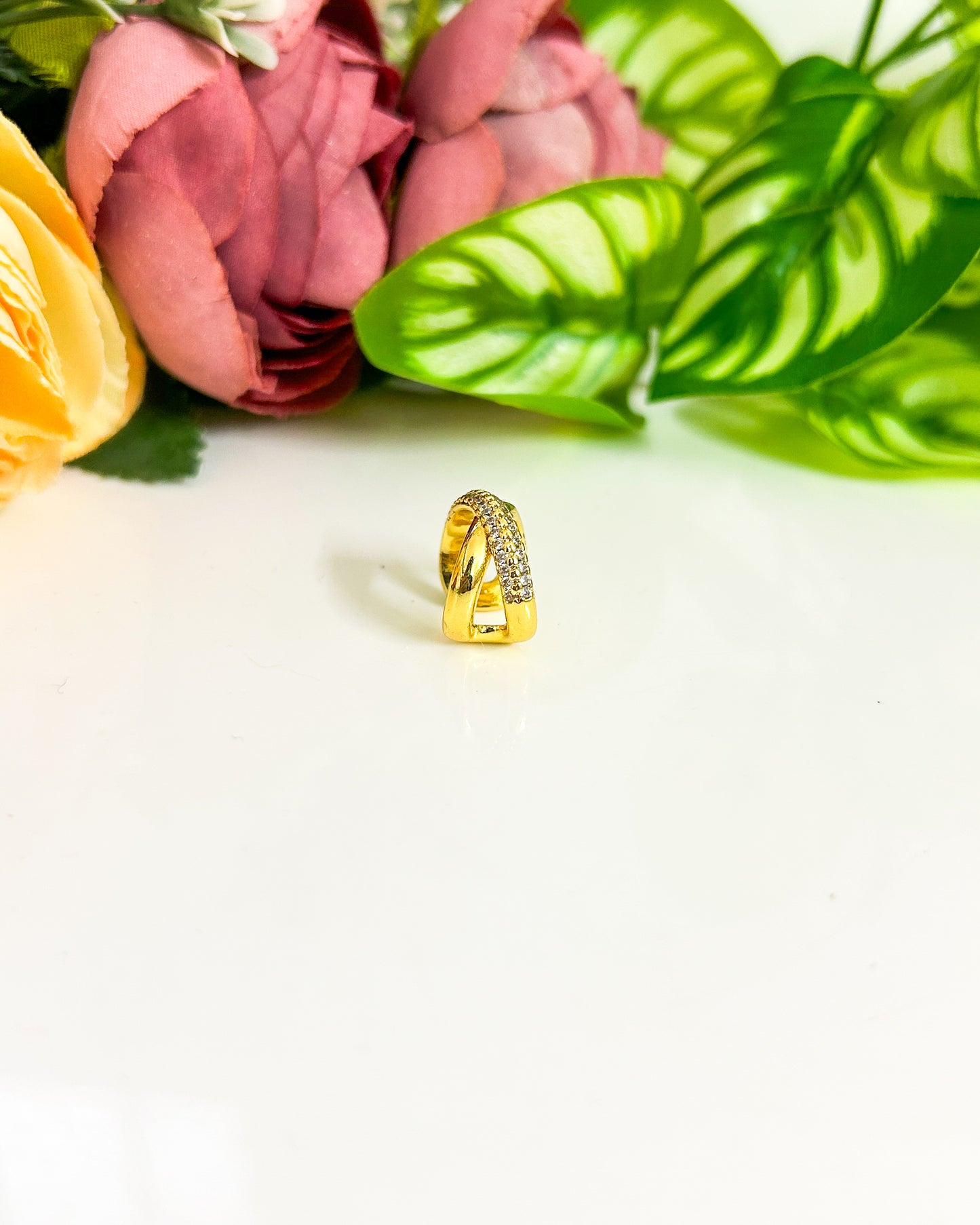 cross studded no piercing Earcuffs