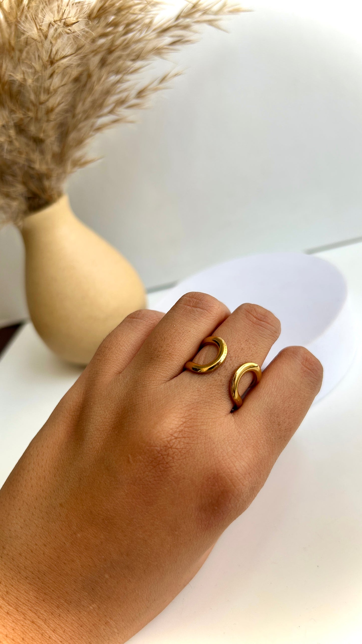 2 way layered adjustable ring