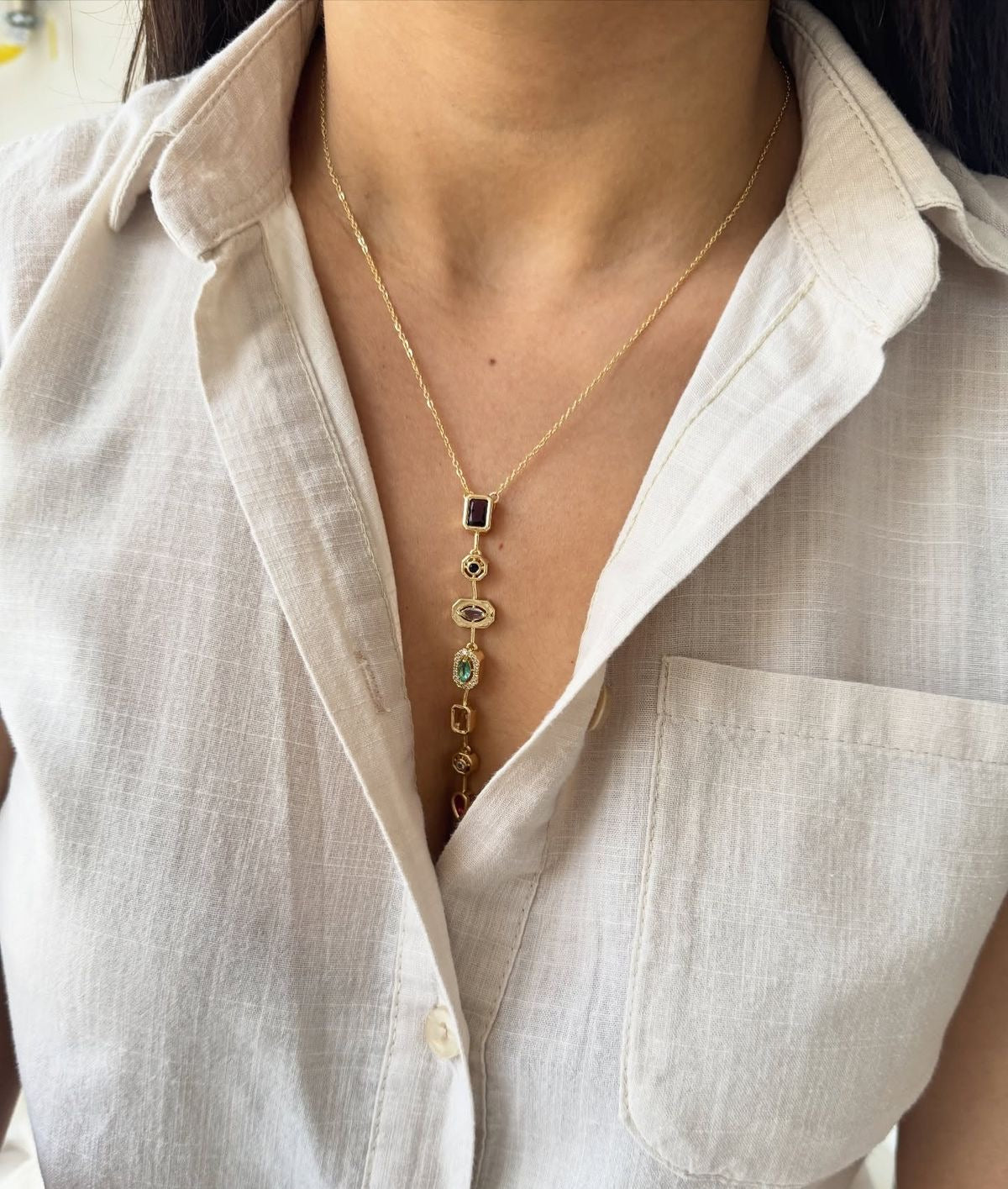 The Viral Y necklace