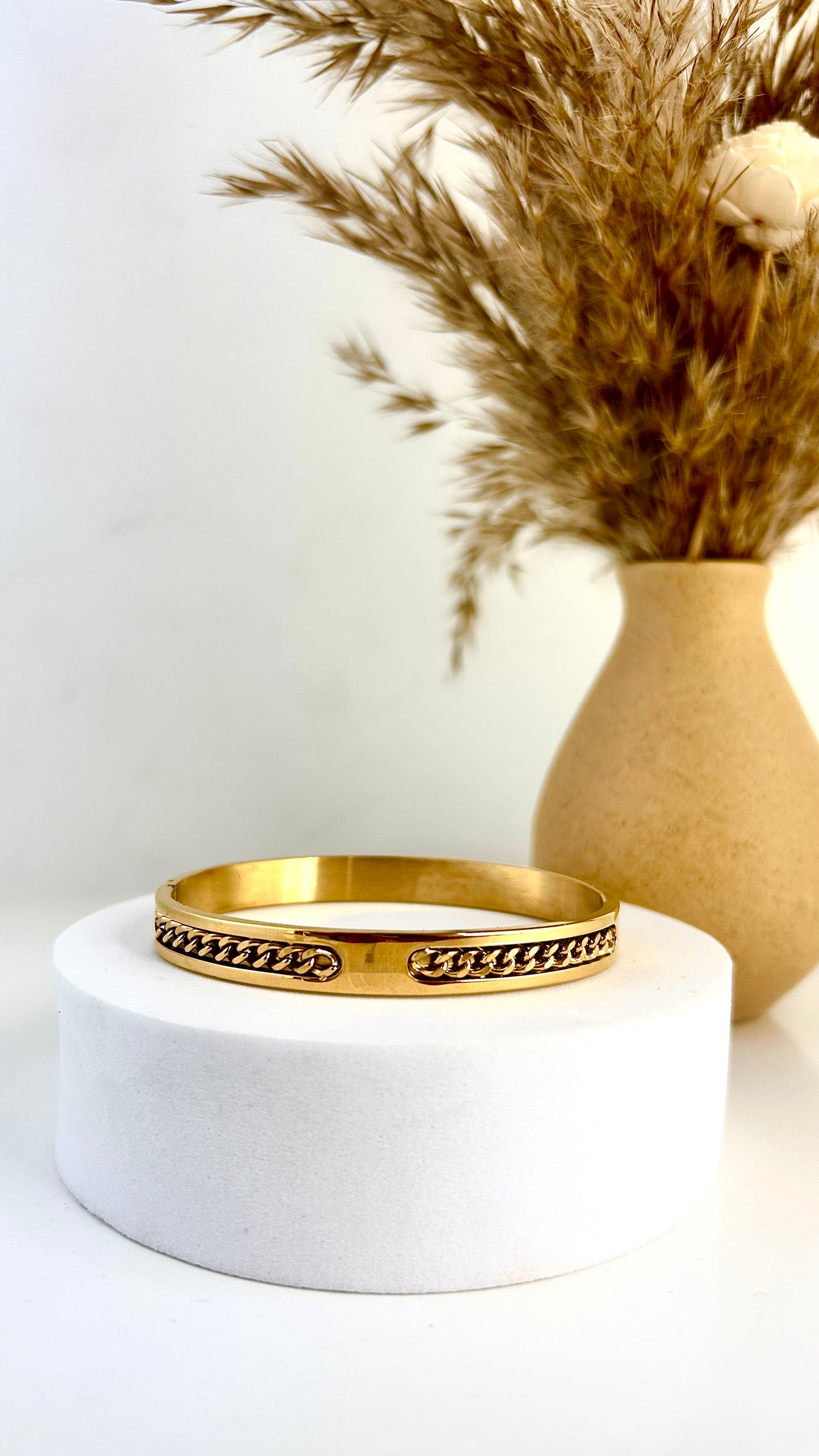 Chain patterned men bracelet