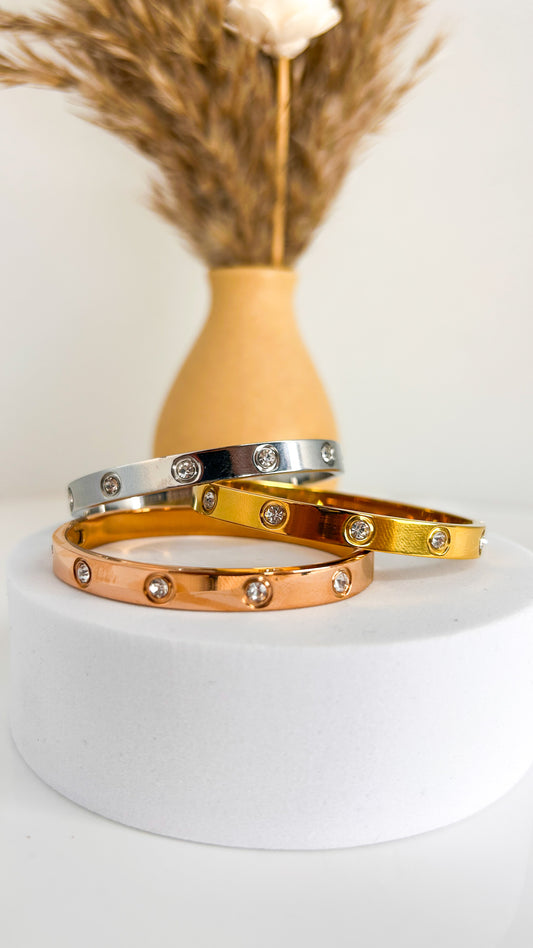 Cartier full stone thin wrist / baby size bracelet