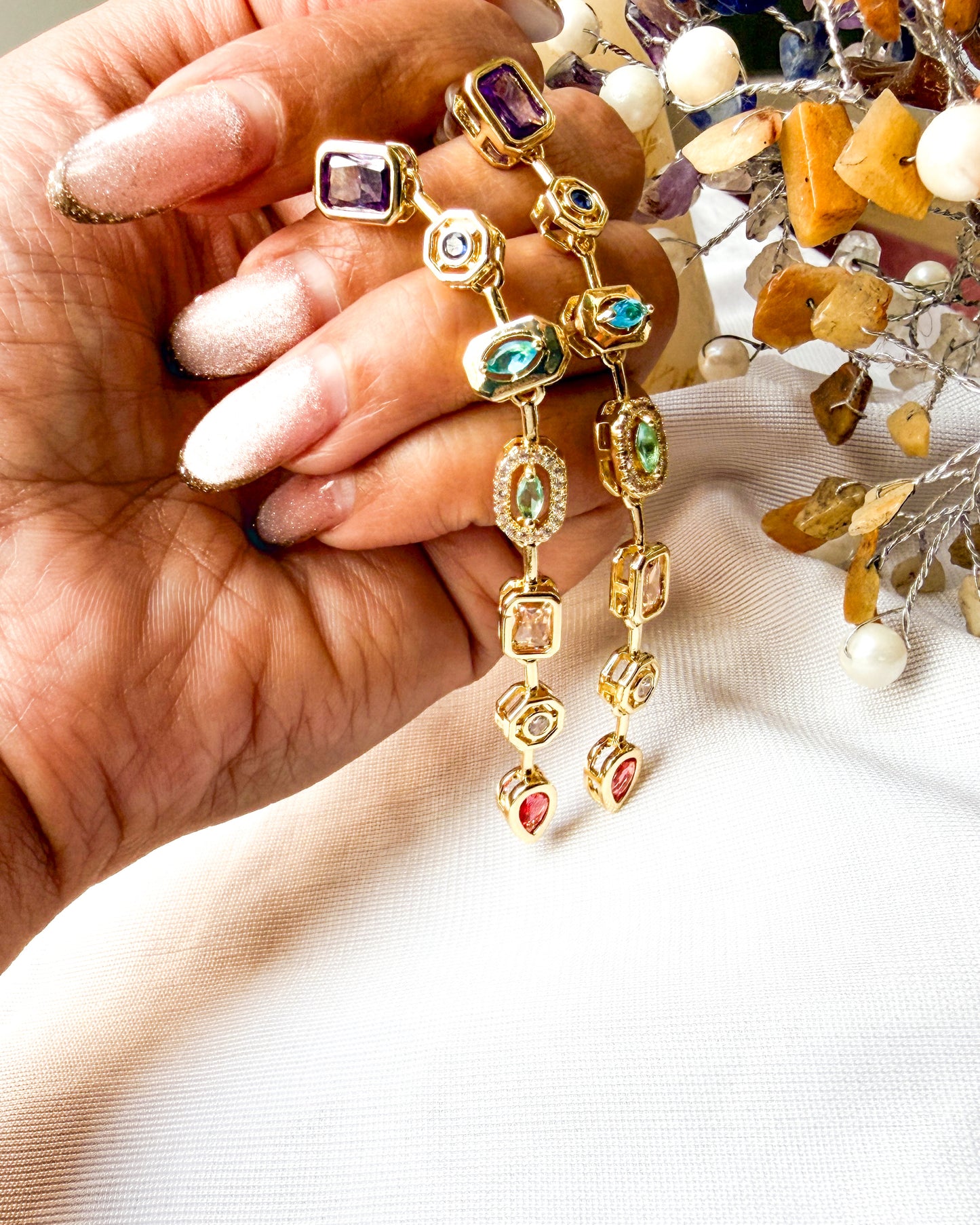 The viral crystal earrings