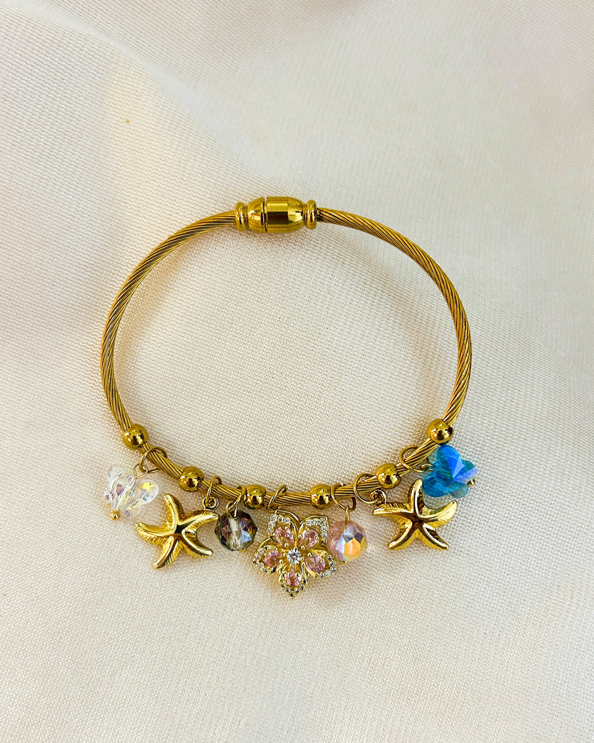 Magnetic charm Bracelet flower