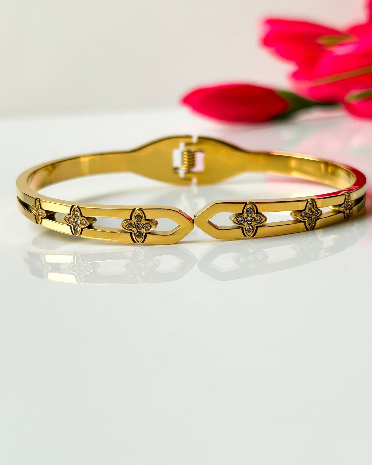 Designer clover bracelet
