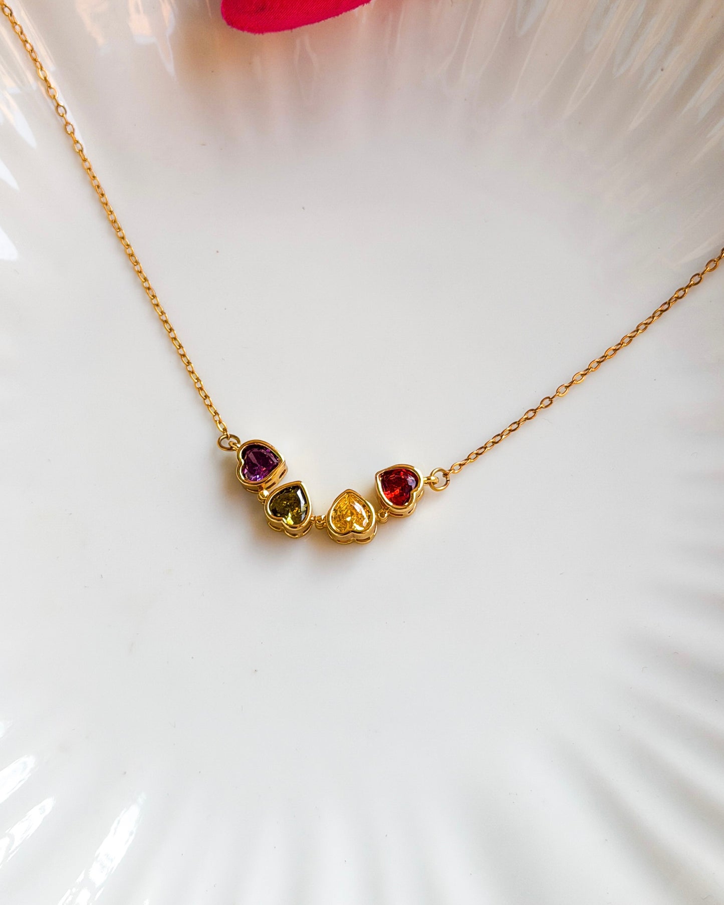 Multi colour magnetic necklace