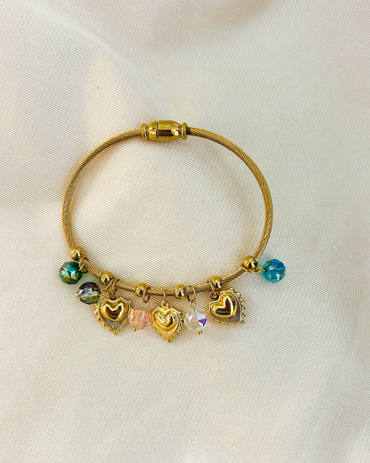 Magnetic charm Bracelet hearts