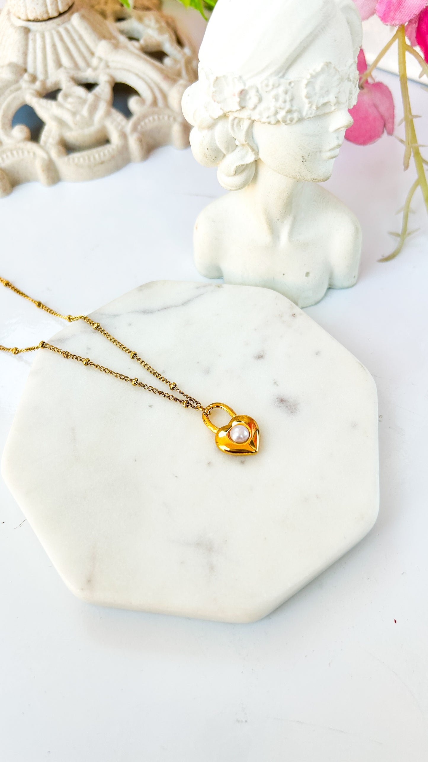 Locked heart necklace