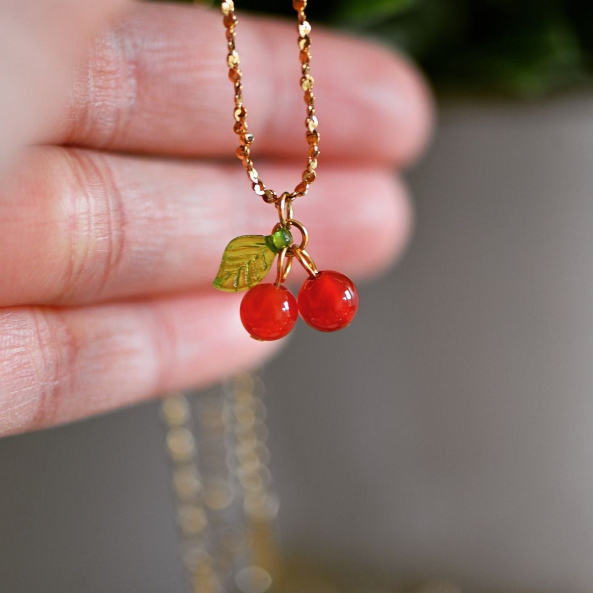 Viral Cherry necklace