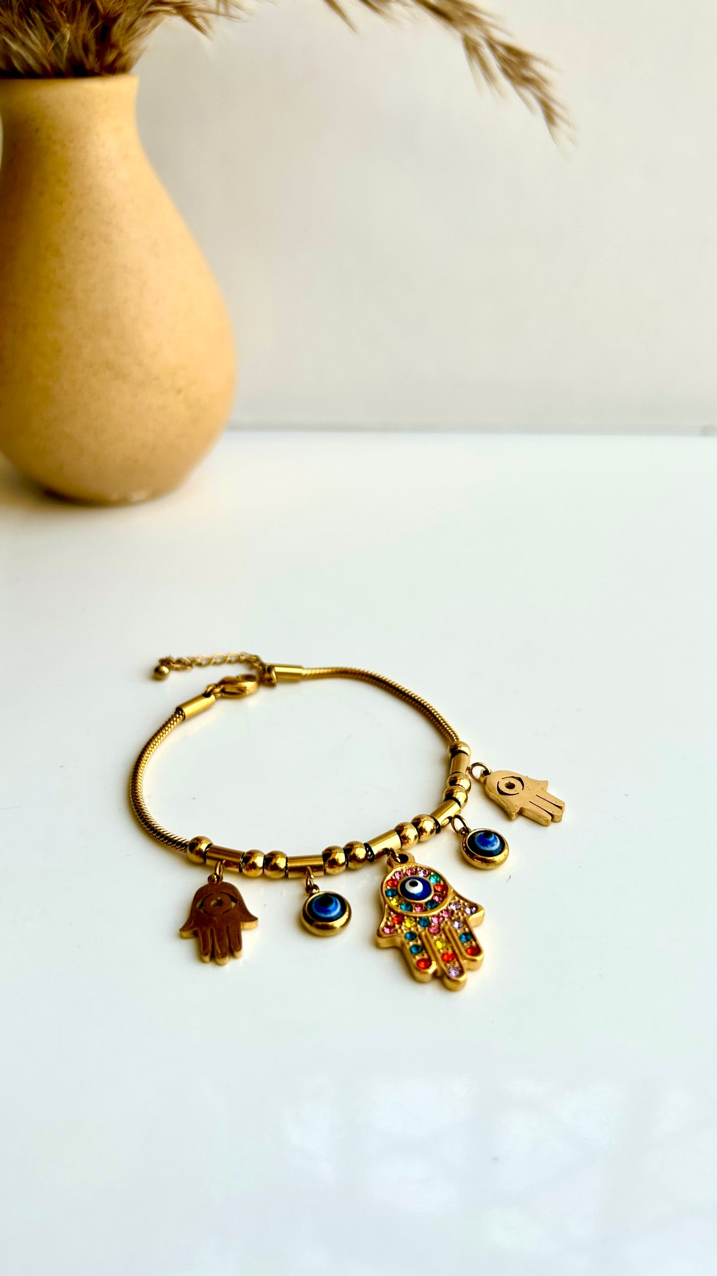 Evil eye charm bracelet