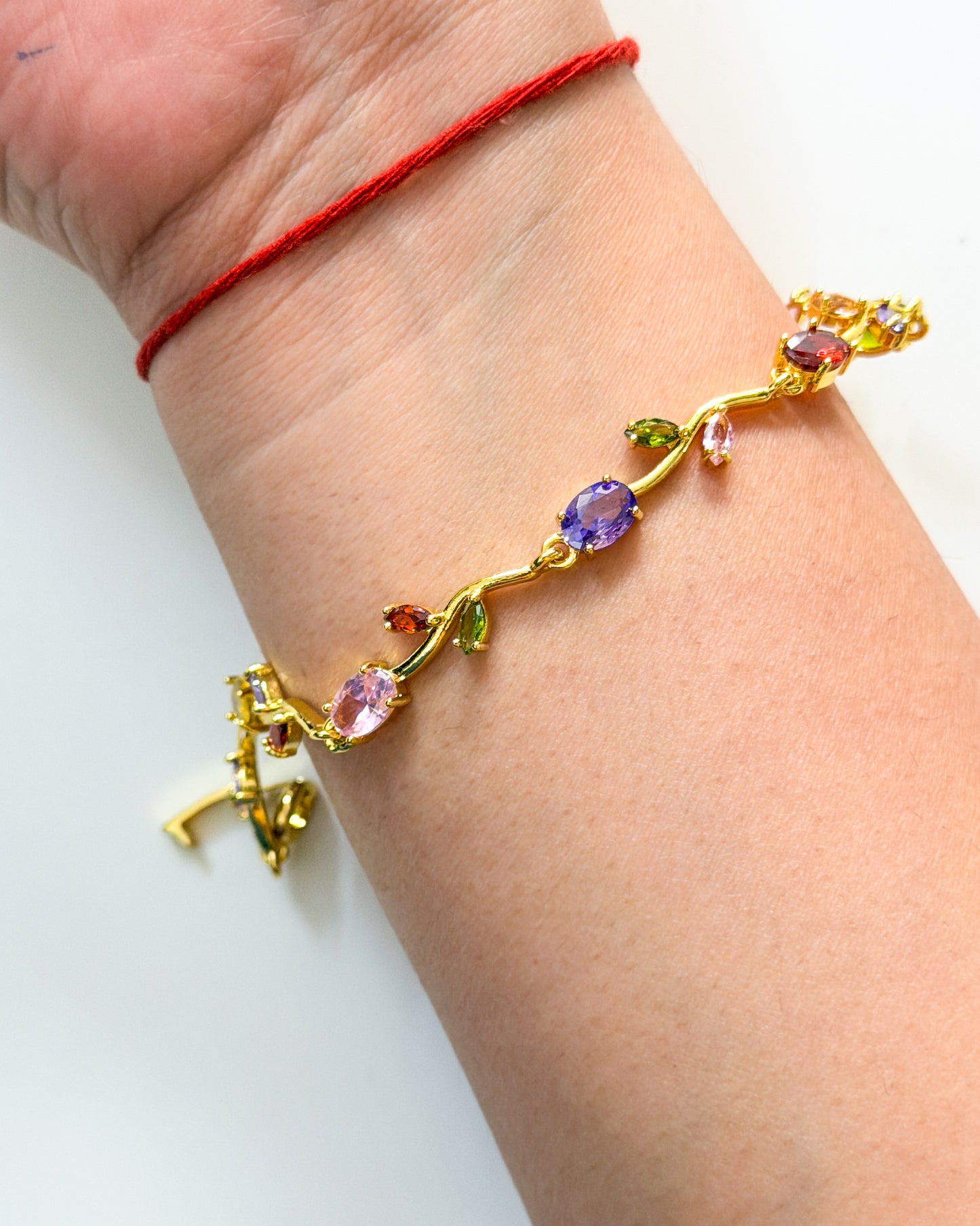 Baby size multi colour tulip bracelet