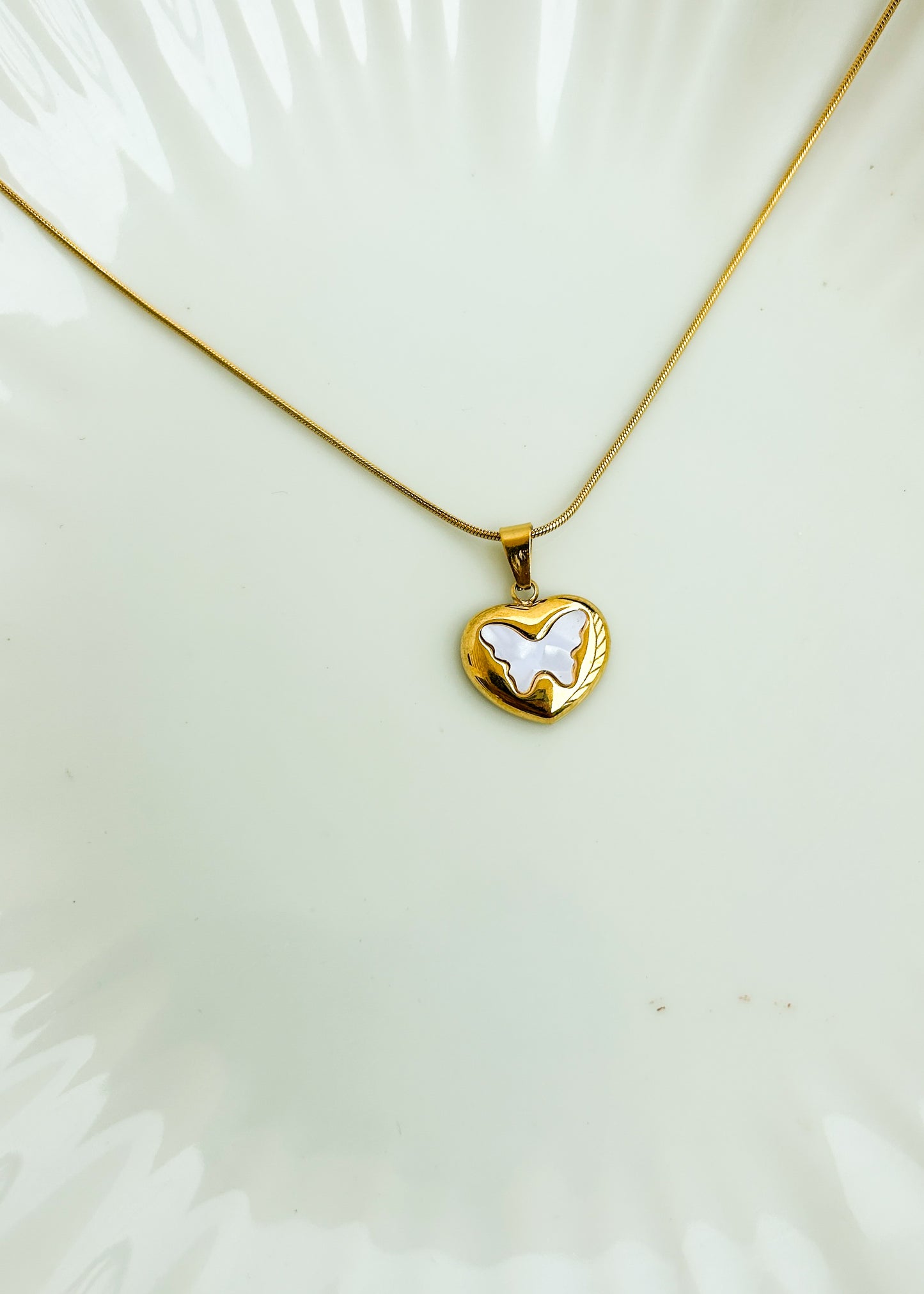 Hearty butterfly necklace