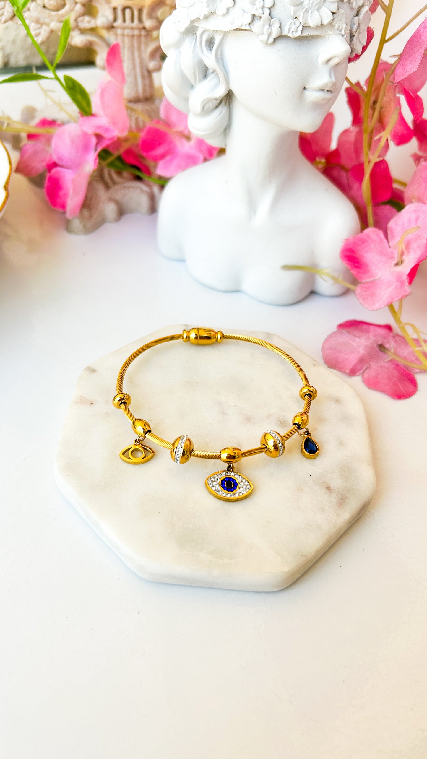Evil eye charm bracelet