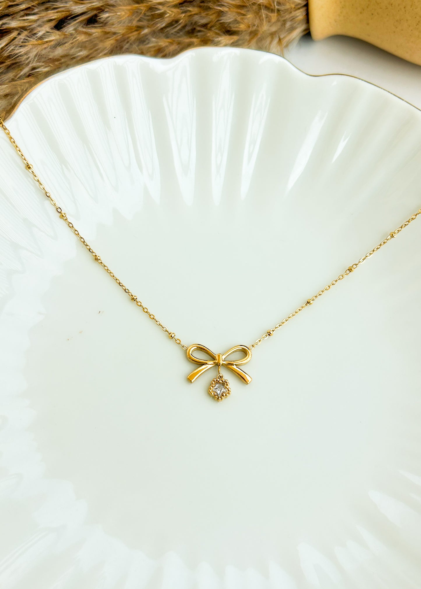 Bow with-floral hanging