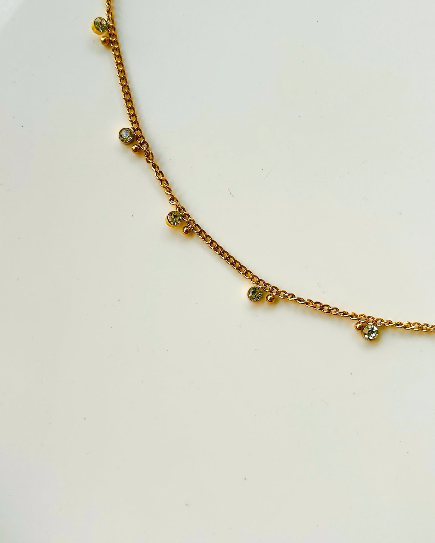 Round stone waist chain