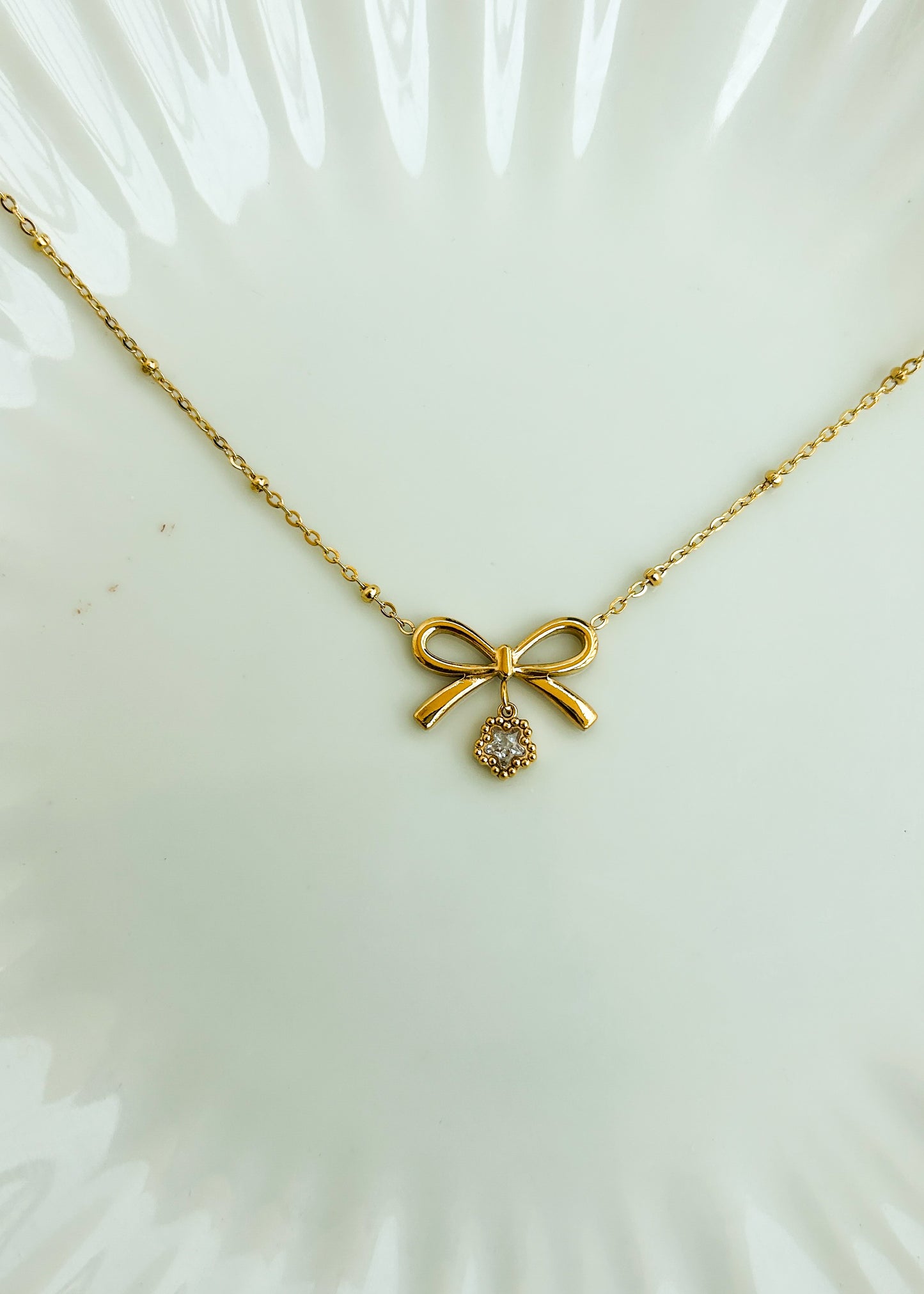 Bow with-floral hanging