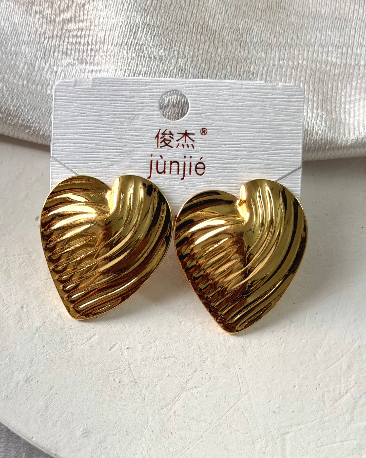 Heart 4 statement earrings