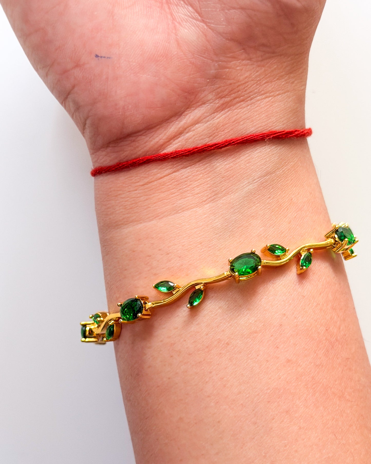 Green tulip bracelet