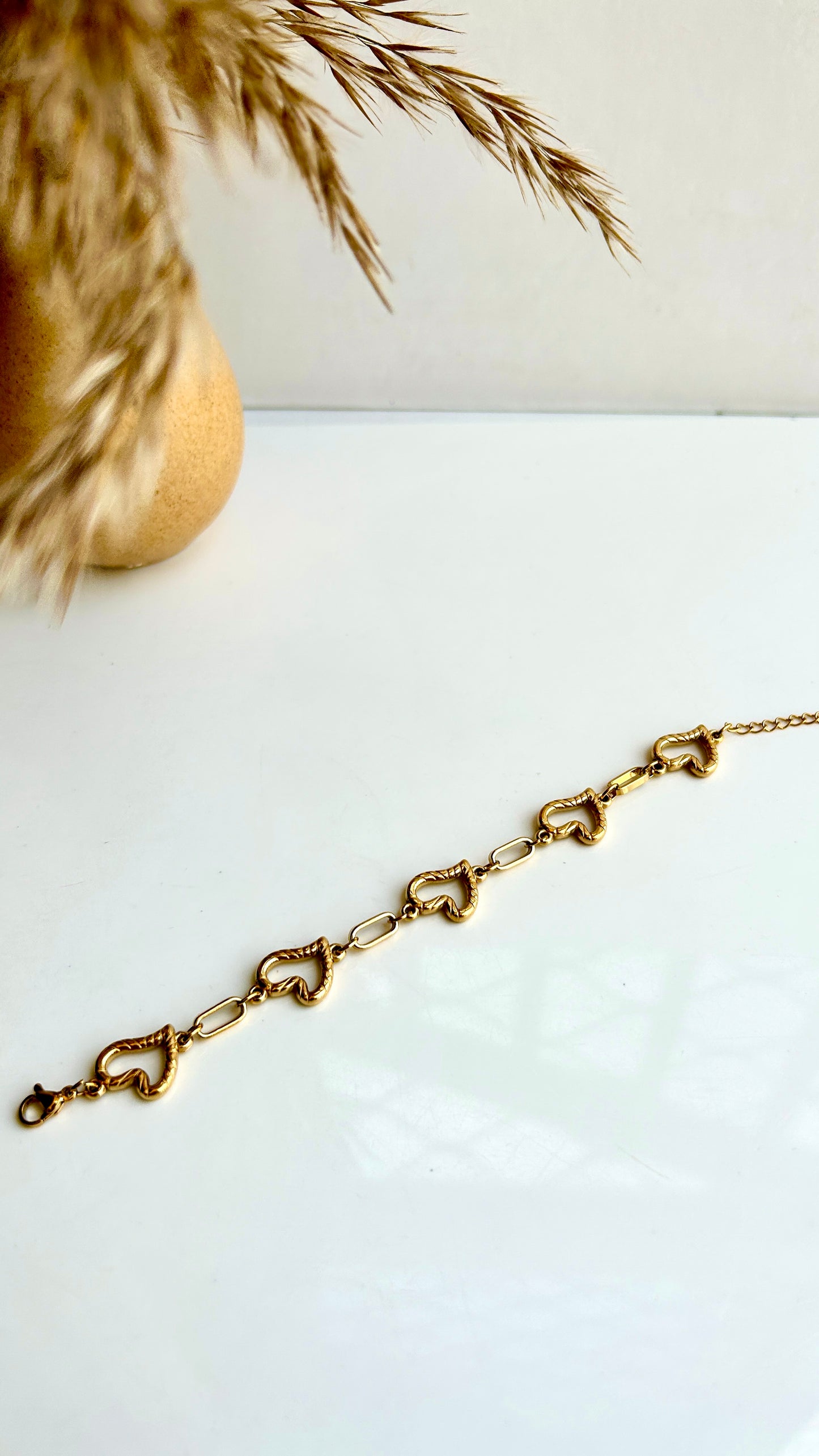 Link heart bracelet