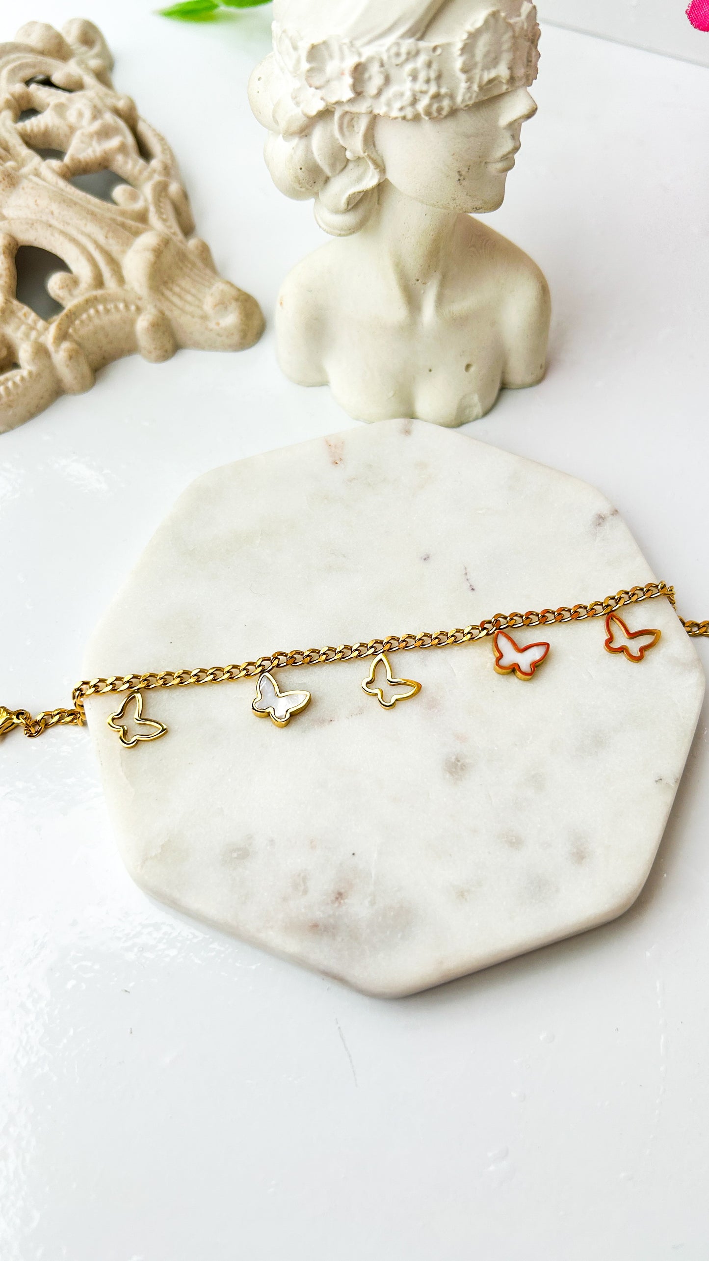 Butterfly charm bracelet