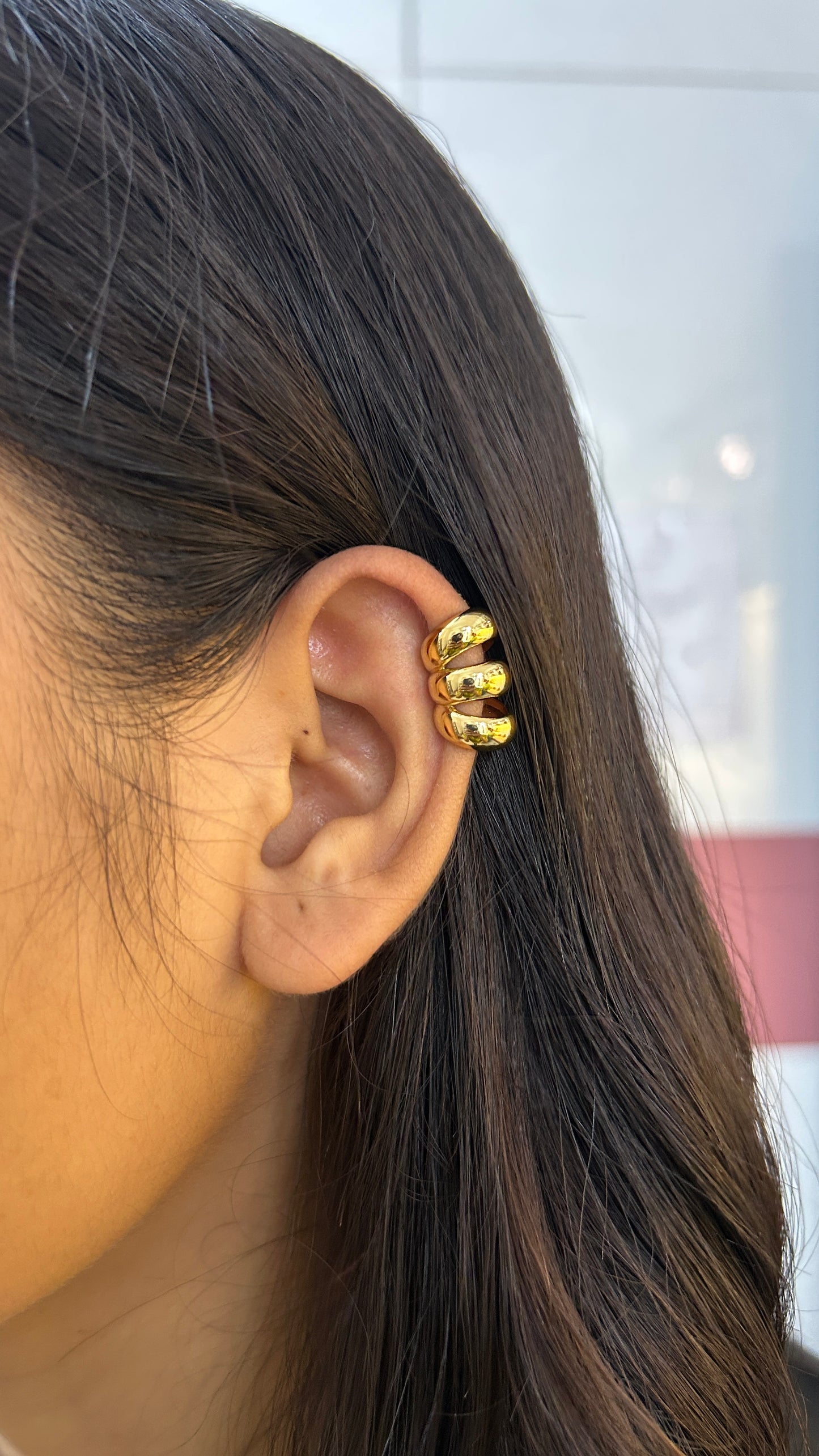 Nova triple no piercing press on Earcuff - single