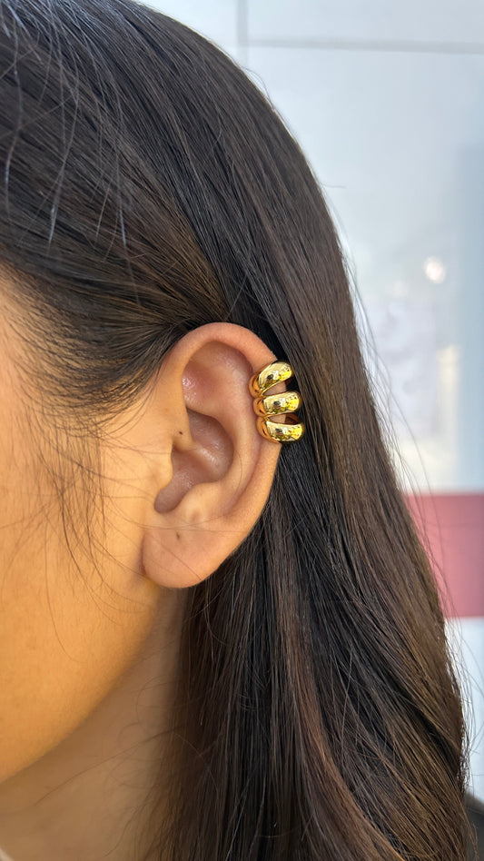 Nova triple no piercing press on Earcuff - single