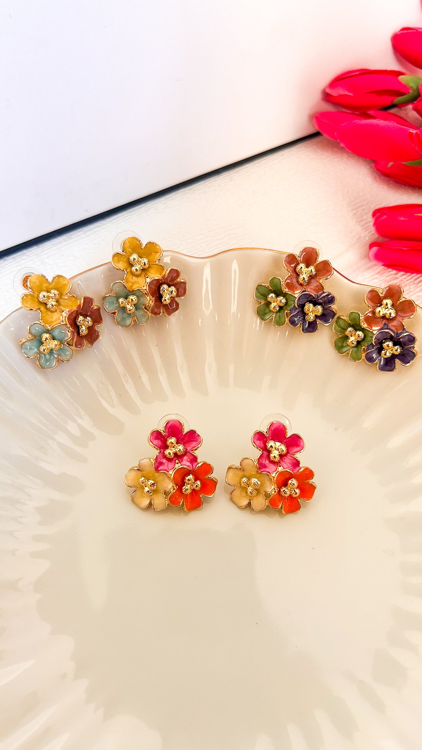 Bunch of flower studs